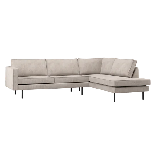 Hoekbank Selmi beige rechts 266 cm