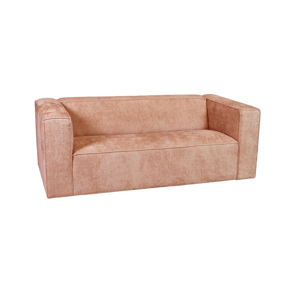 Bank Arto velours roze 5-zits