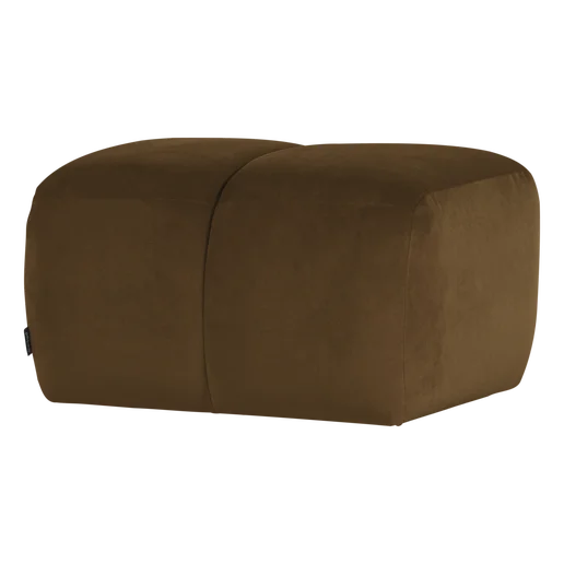 Poef Arro velours geel 84 × 45 cm hoog