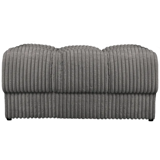 Poef Delis polyester grijs