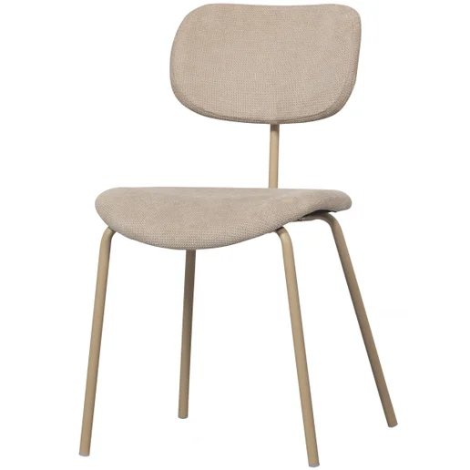 Eetkamerstoel Zanar ribstof beige