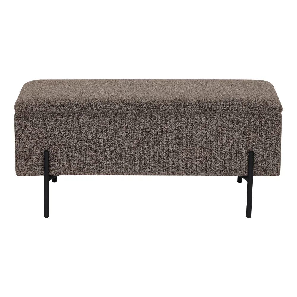 Bankje Ula polyester bruin