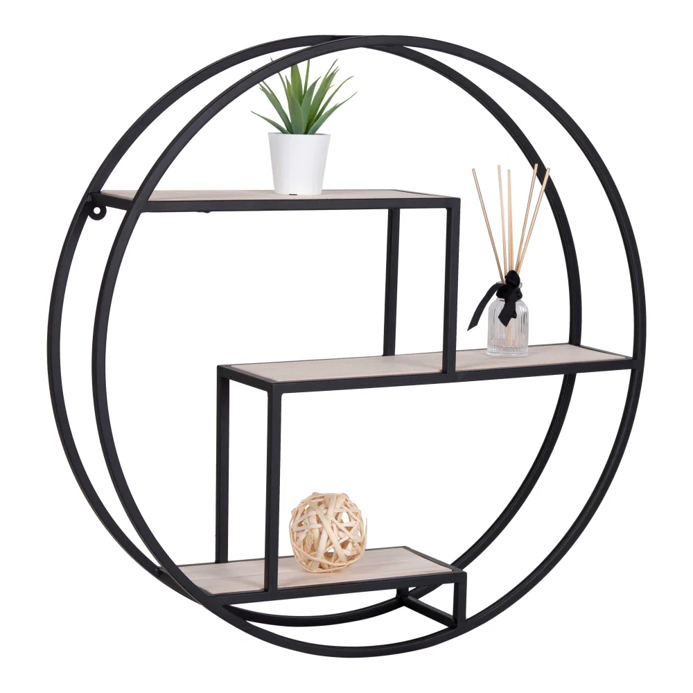 Wandplank Isvo staal zwart 62 cm