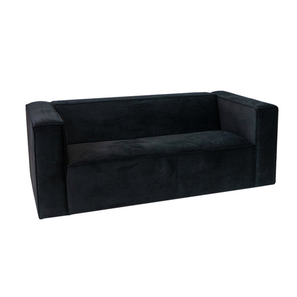 Bank Helia velours zwart 5-zits 194 cm