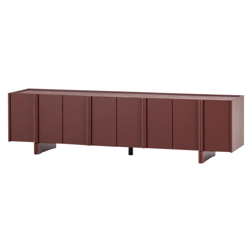 Tv-meubel Dela rood 200 cm 200 cm