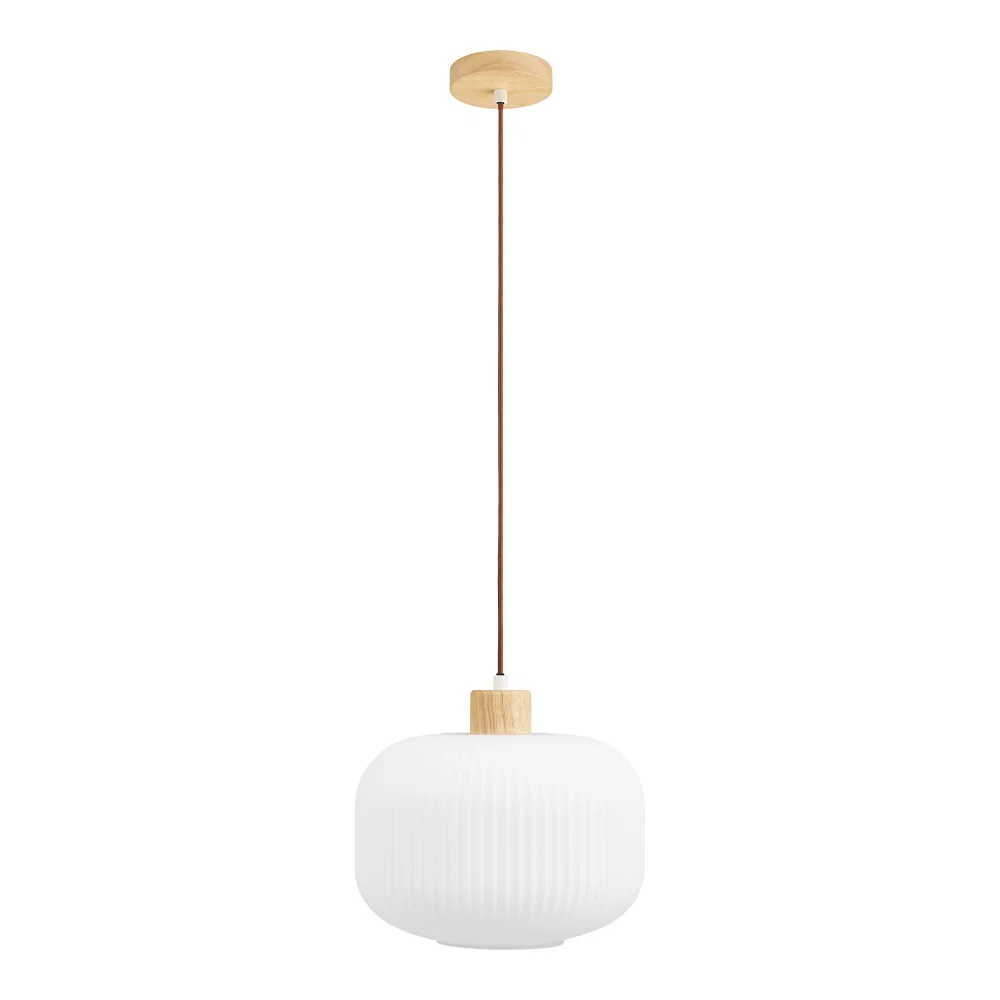 Hanglamp Oro hout wit