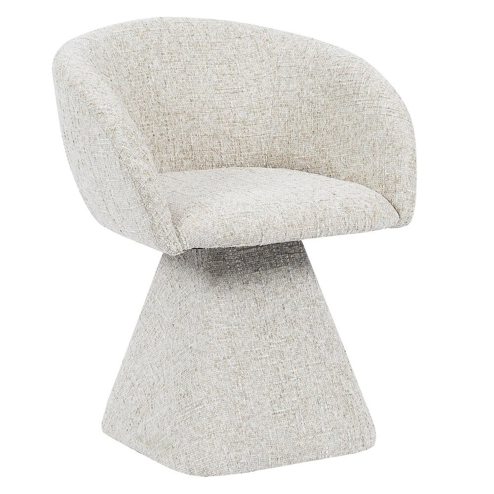 Stoel Belna chenille taupe draaibaar 61 cm