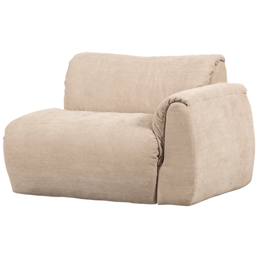 Bank Galveis polyester beige 1-zits rechts