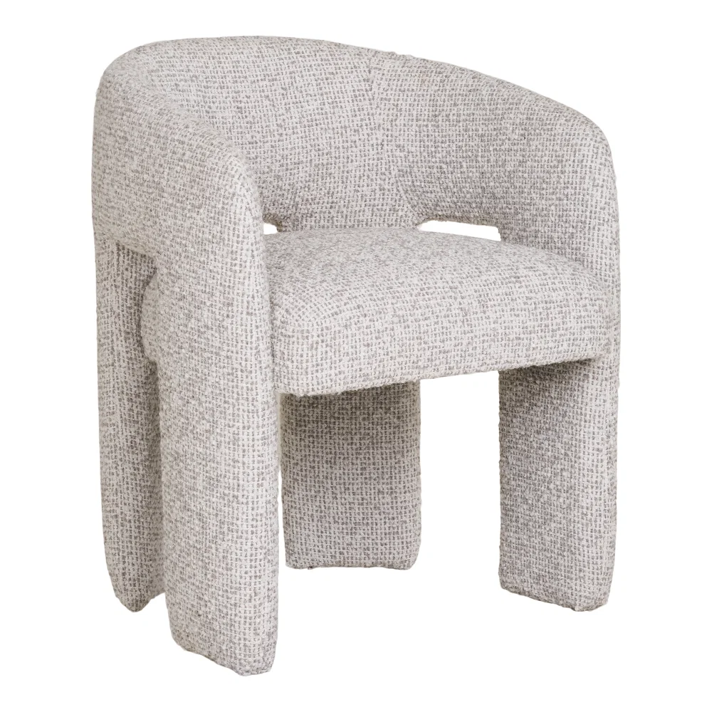 Eetkamerstoel Noran polyester naturel 58 cm