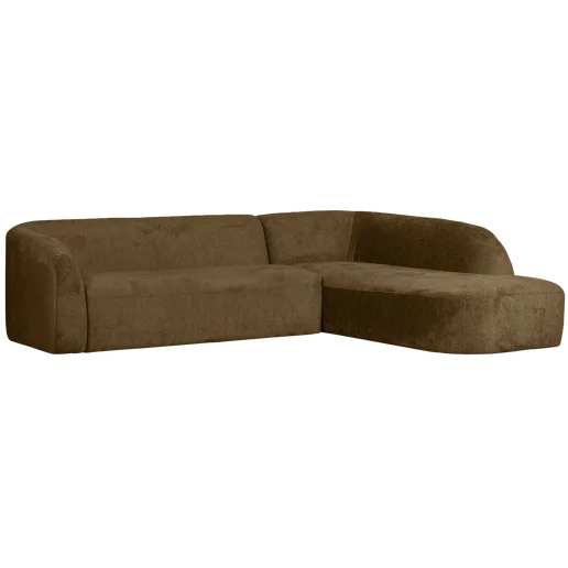Hoekbank Delen polyester goud rechts 274 cm