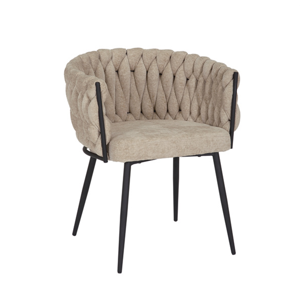Eetkamerstoel Rosto metaal beige 63 cm
