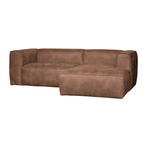 Chaise longue Grato bruin rechts 254 cm