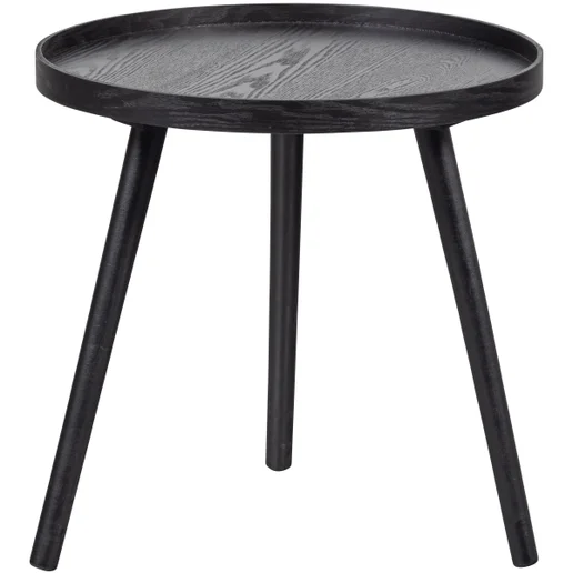 Bijzettafel Alel MDF zwart Ø45 cm 45 cm