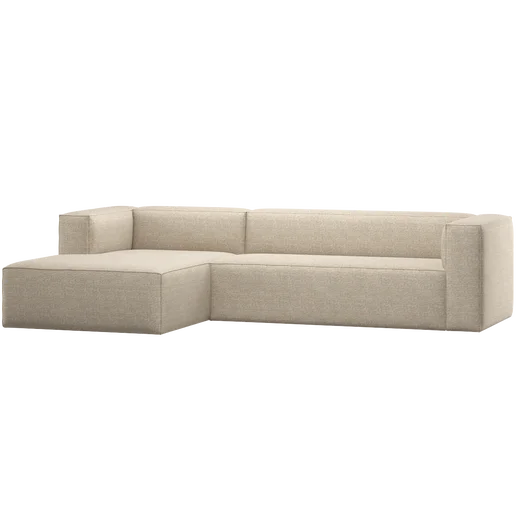 Hoekbank Isis links 305 × 73 cm hoog