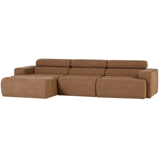 Chaise longue Mario bruin links