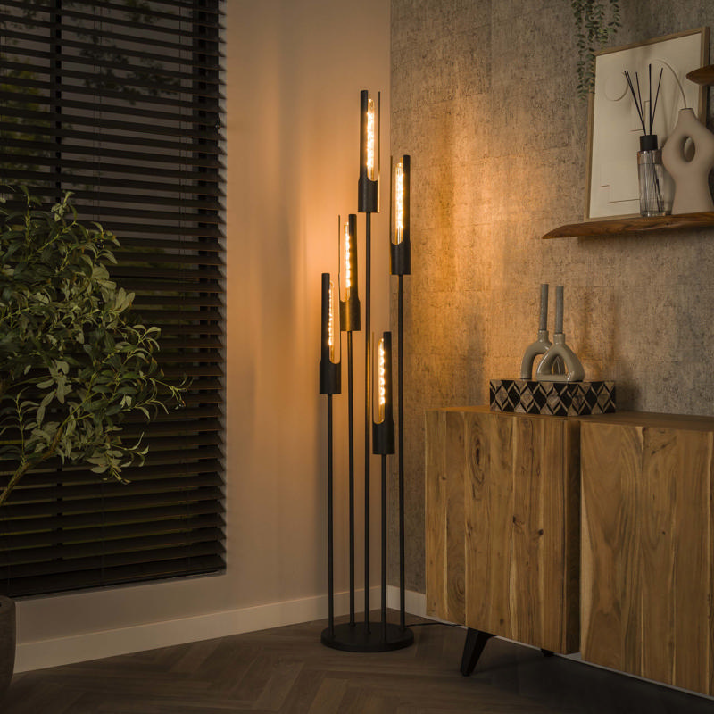 Vloerlamp Fenan 5-lichts