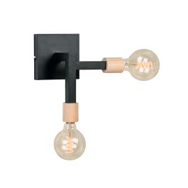 Wandlamp Pala metaal zwart 25 cm