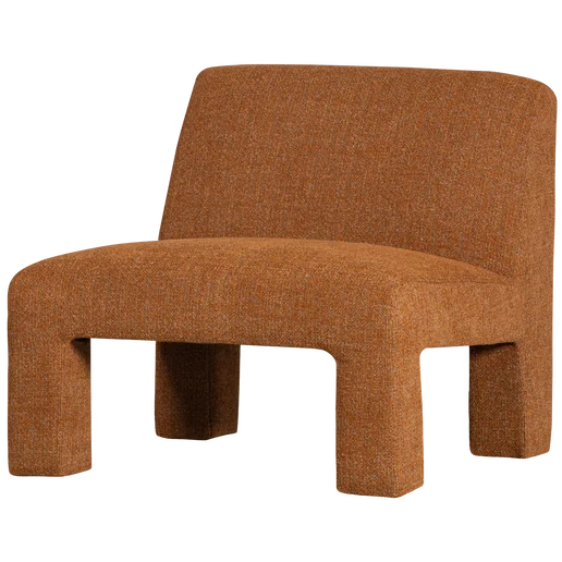 Fauteuil Palon geweven stof oranje