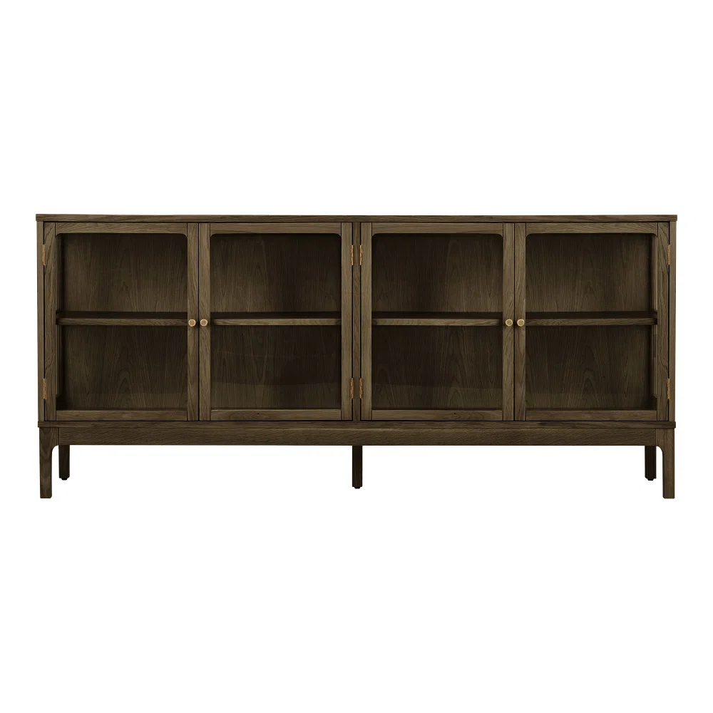 Dressoir Zanar eiken donkerbruin 180 cm