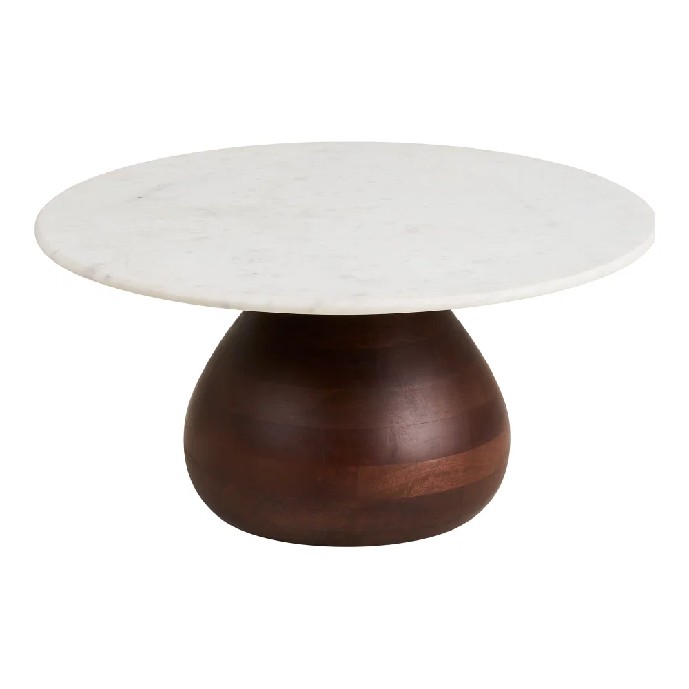 Salontafel Vesan mangohout wit