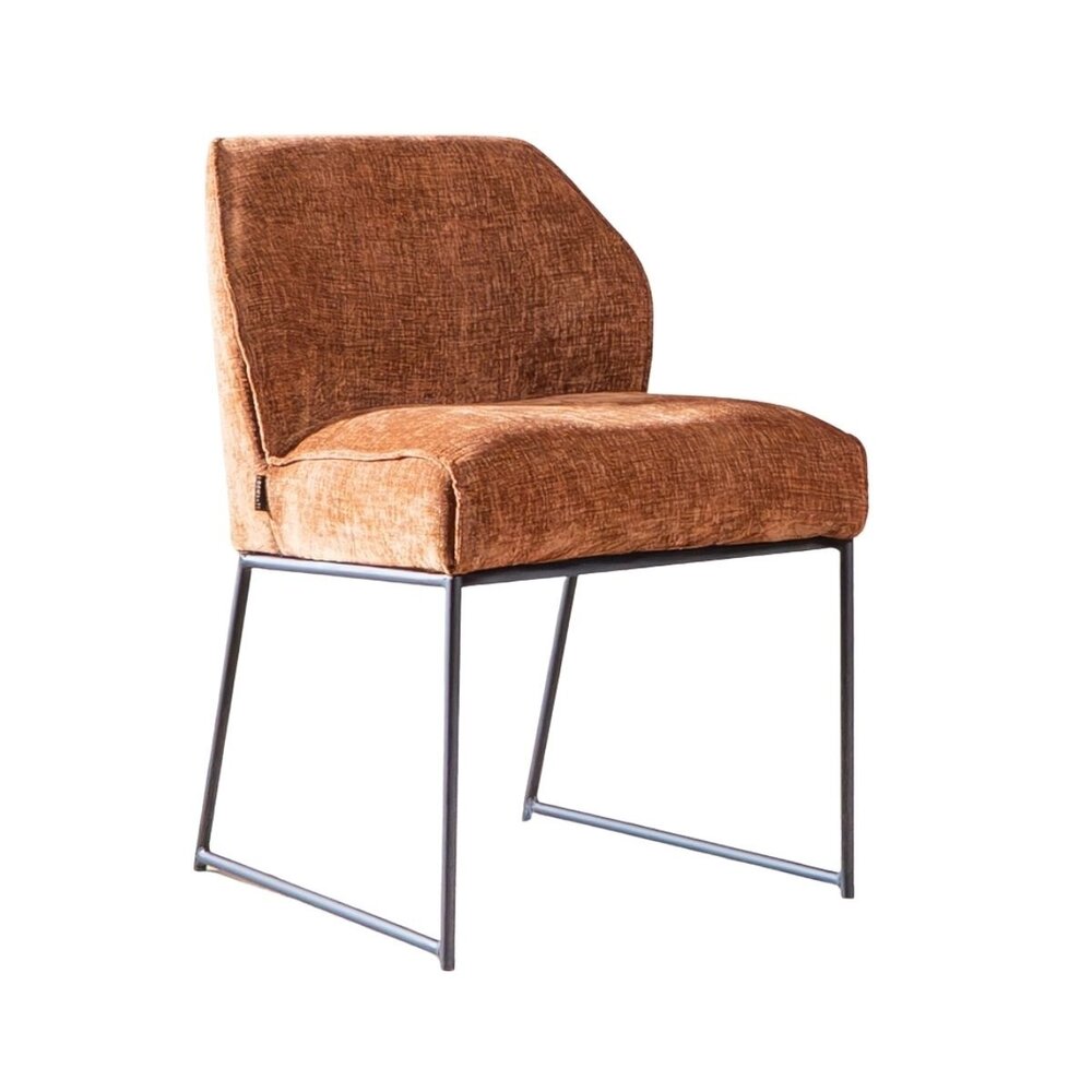 Stoel Linla chenille koper 54 cm