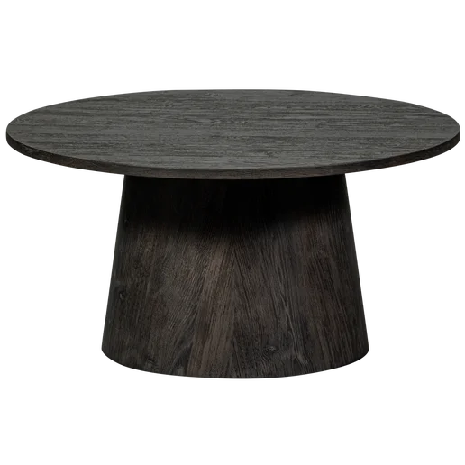 Salontafel Ulmi hout bruin Ø80 cm