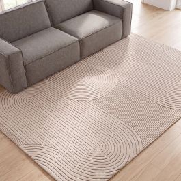 Vloerkleed Delro polyester taupe