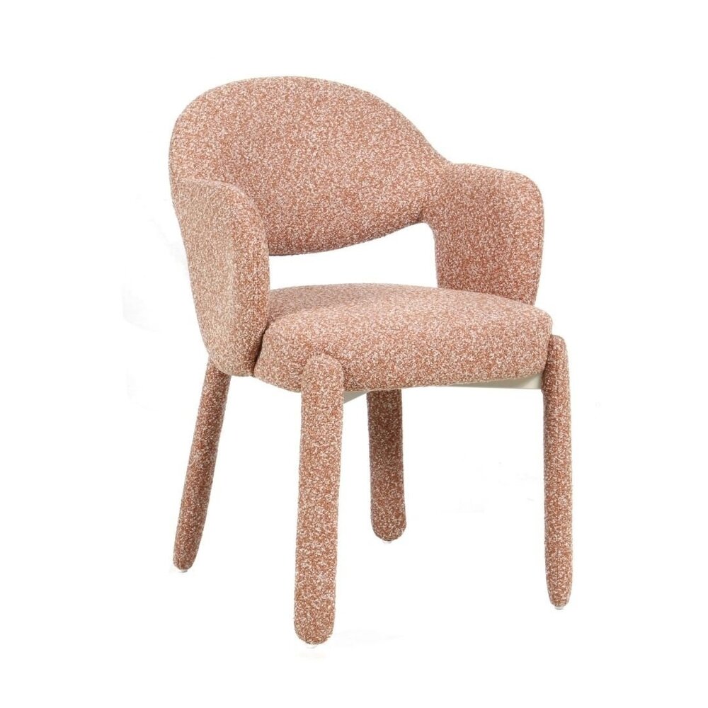 Stoel Arel polypropyleen polyester terracotta