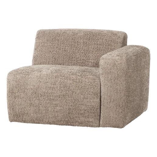 Bank Isro wol beige 1-zits rechts 105 cm