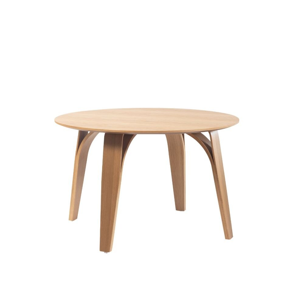 Eettafel Perto MDF + eikenfineer naturel eiken rond Ø120 cm