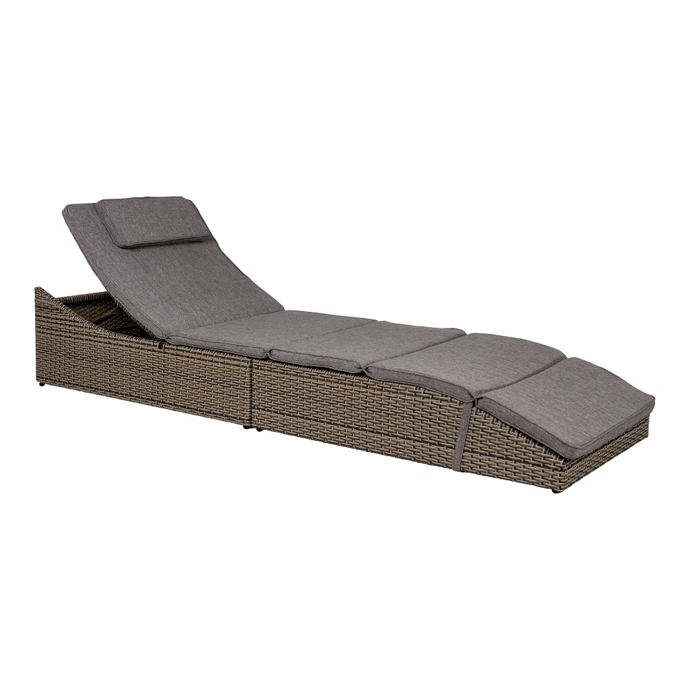 Ligbed Corro kunststof rotan kubu