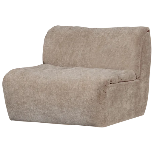 Bank Norvean polyester beige 1-zits 91 cm