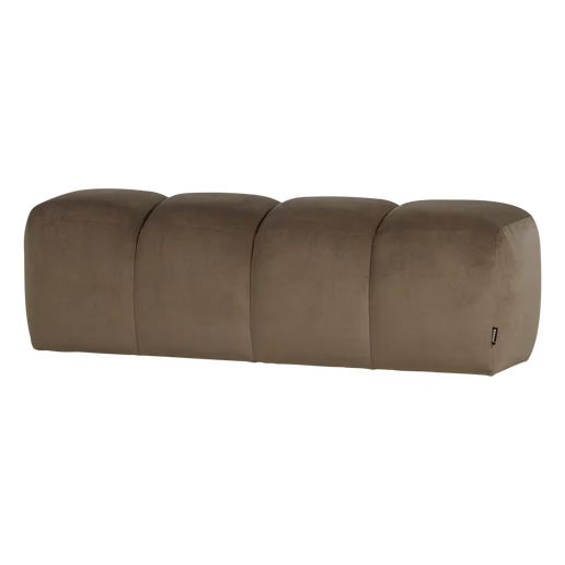 Bank Kalan velours 164 cm 164 × 49 cm hoog