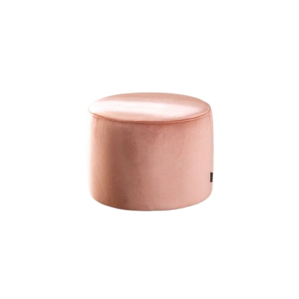 Poef Olel velours roze 50 cm