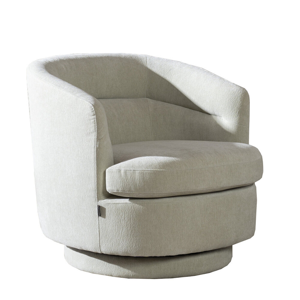 Fauteuil Brae chenille mint groen draaibaar