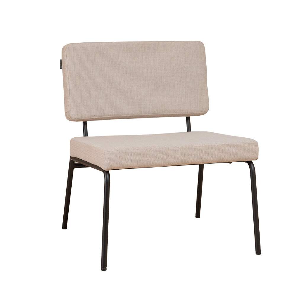 Fauteuil Zanro gerecycled polyester beige 65 cm
