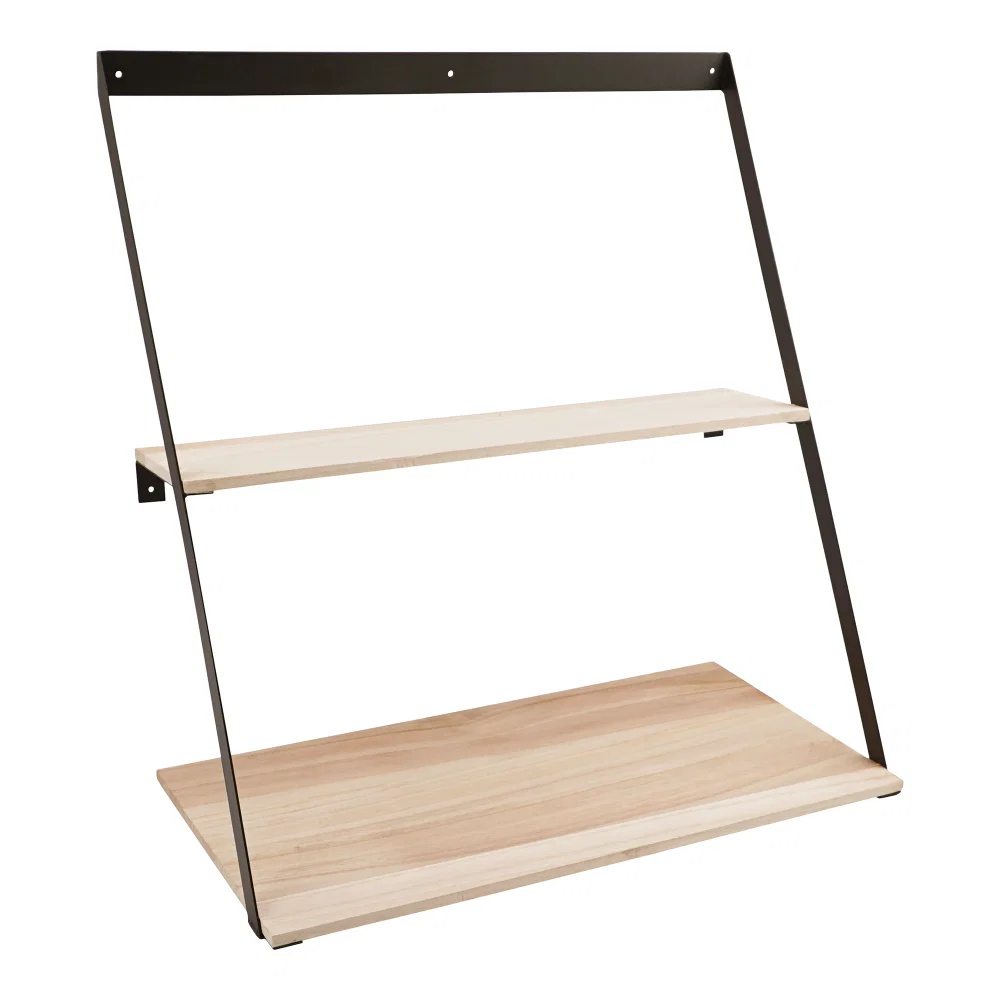 Wandplank Teris staal naturel