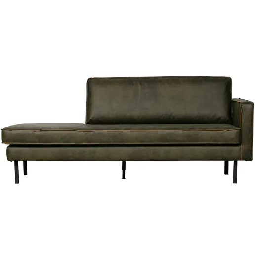 Chaise longue Ulto groen rechts 203 cm
