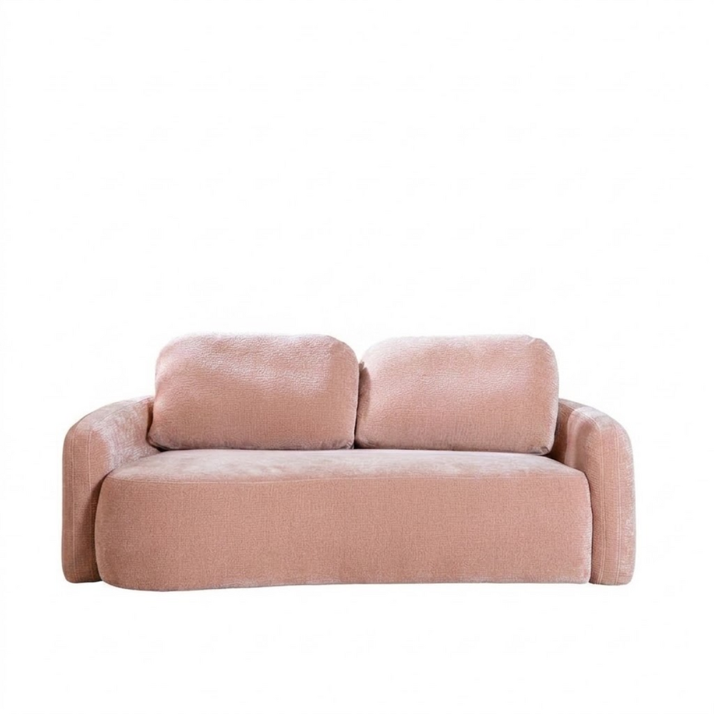 Bank Loro chenille roze 5-zits