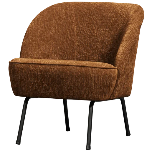 Fauteuil Novis polyester bruin 57 × 69 cm hoog