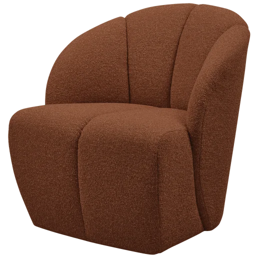 Fauteuil Coran polyester bruin 68 cm