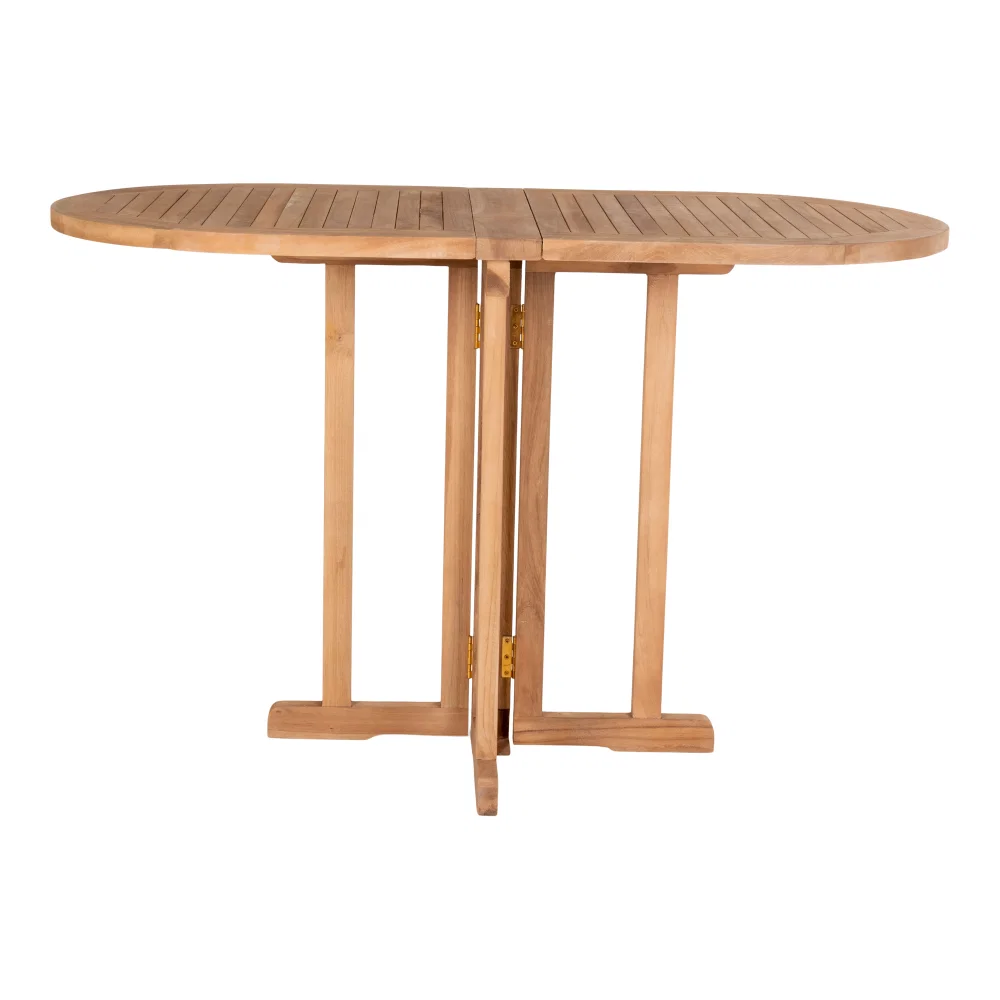 Bijzettafel Fenmi teak naturel 120 cm