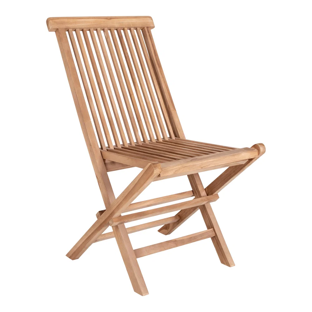 Eetkamerstoel Galvo teak naturel 46 cm