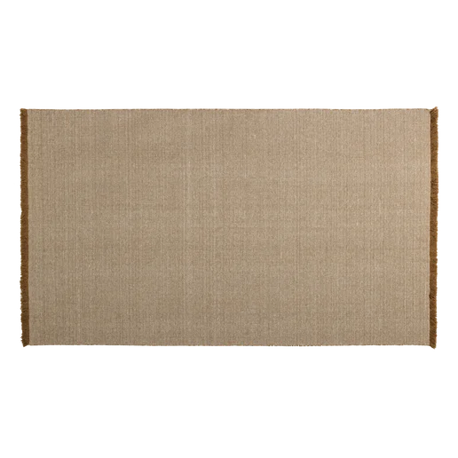 Vloerkleed Linen wol bruin 200 cm
