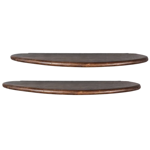 Wandplank Calto bruin set van