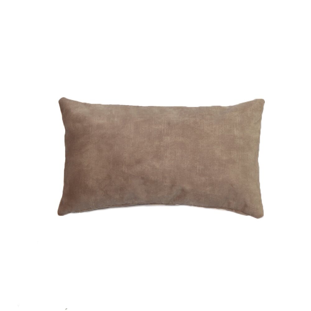 Kussen Talan velours taupe 25 × 45 cm