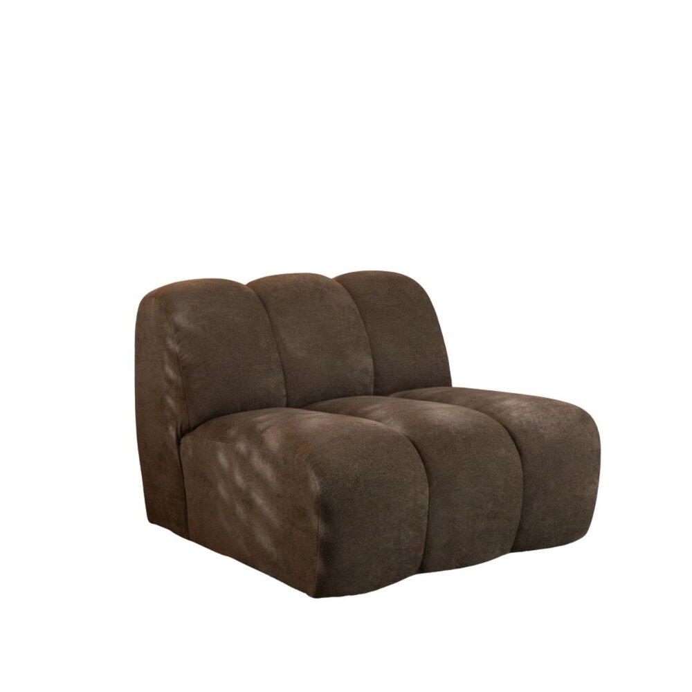 Fauteuil Nove chenille bruin 92 cm
