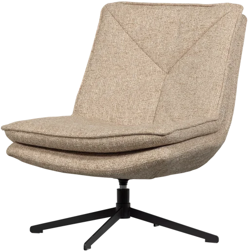 Fauteuil Galto geweven stof naturel