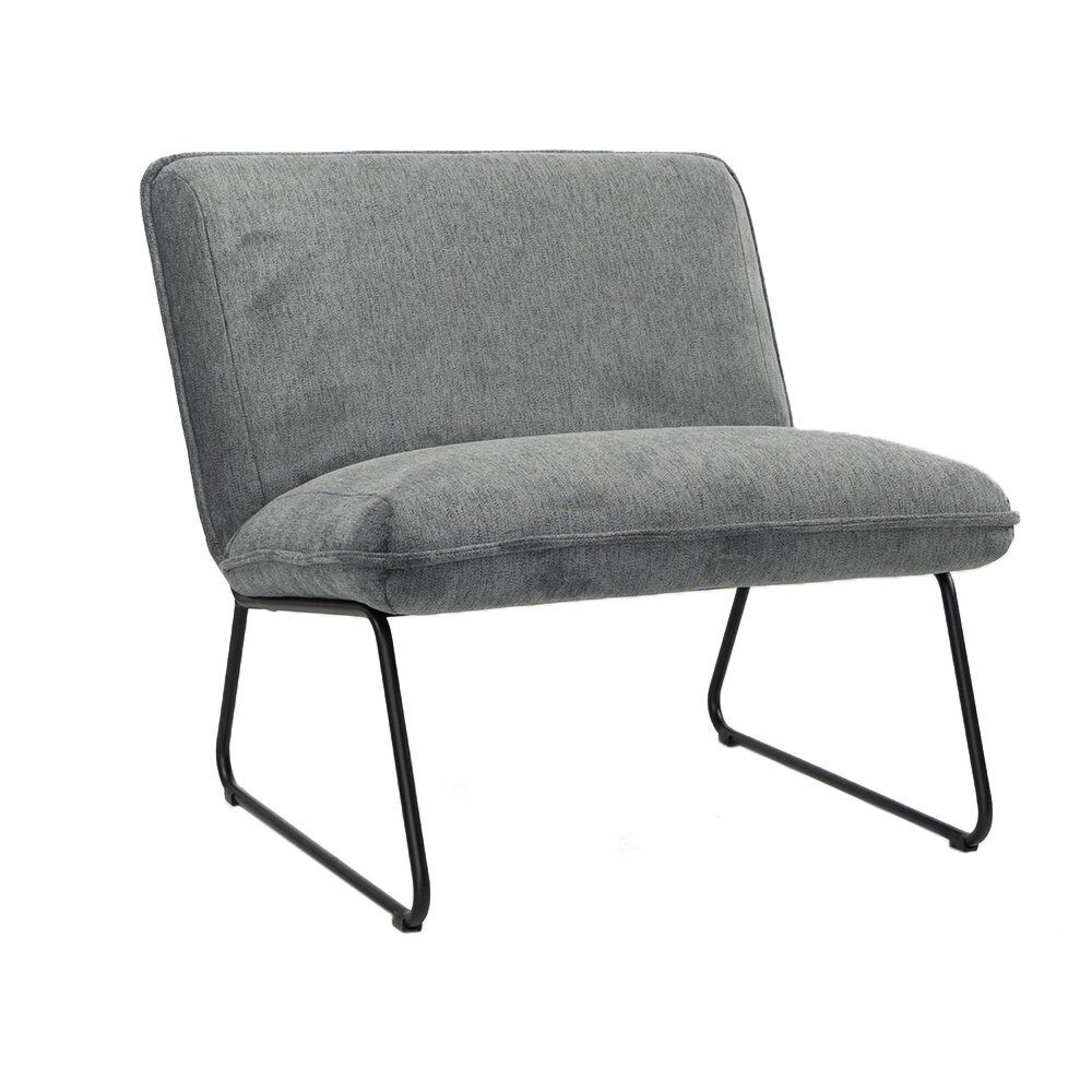 Fauteuil Valan polyester antraciet