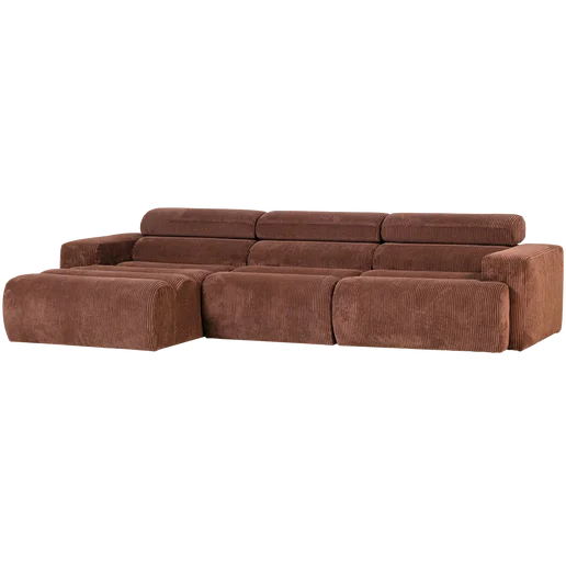 Chaise longue Elel oranje links 300 × 73 cm hoog